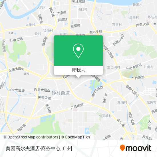 奥园高尔夫酒店-商务中心地图