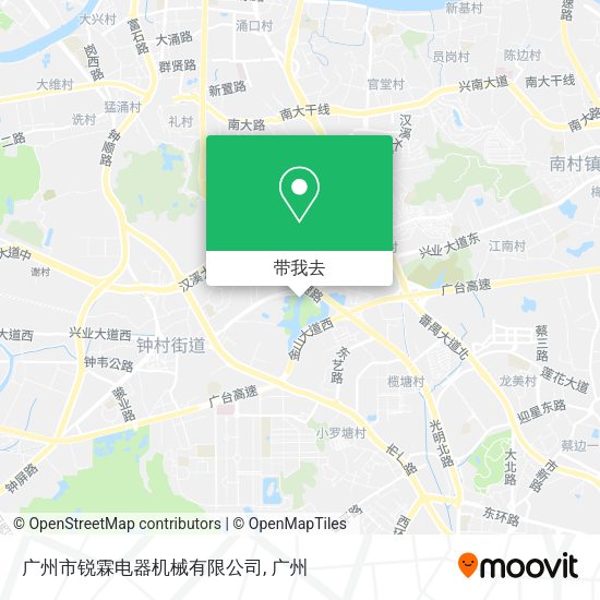 广州市锐霖电器机械有限公司地图