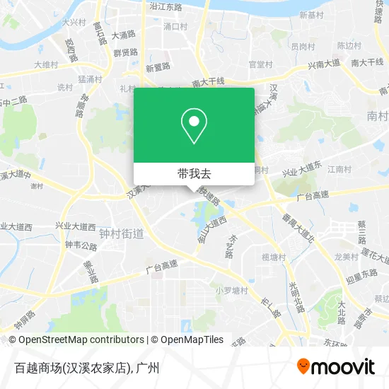 百越商场(汉溪农家店)地图