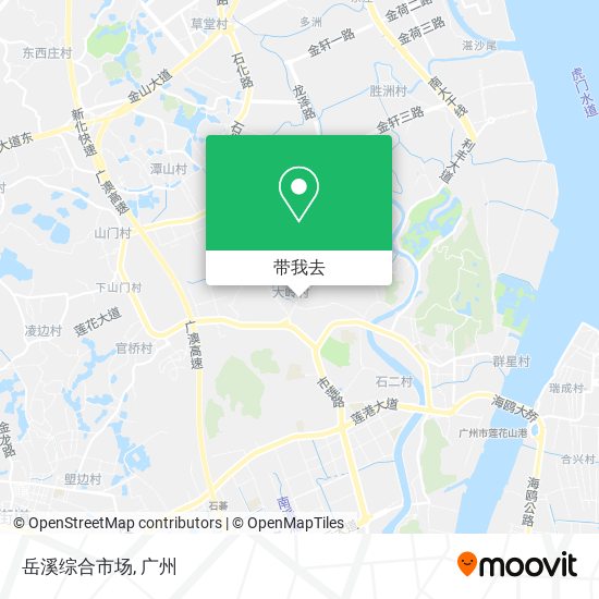 岳溪综合市场地图