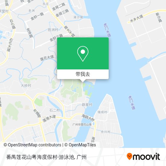 番禺莲花山粤海度假村-游泳池地图
