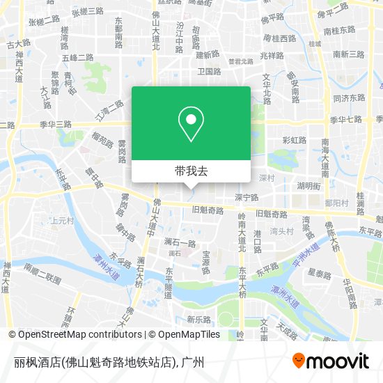 丽枫酒店(佛山魁奇路地铁站店)地图