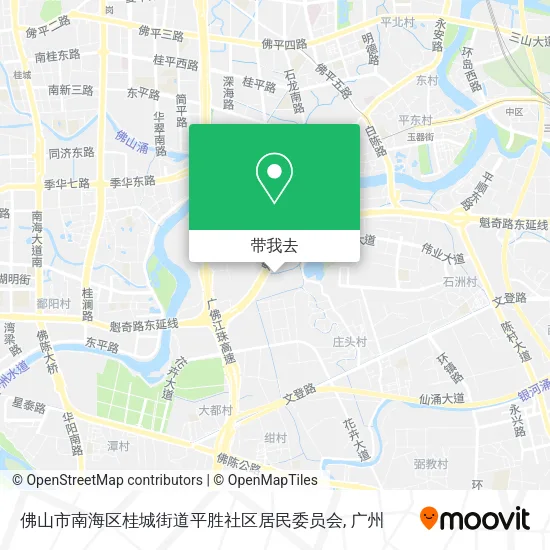 佛山市南海区桂城街道平胜社区居民委员会地图