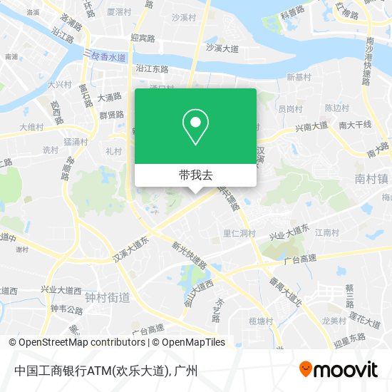 中国工商银行ATM(欢乐大道)地图