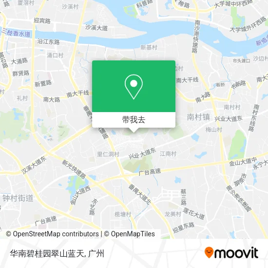 华南碧桂园翠山蓝天地图