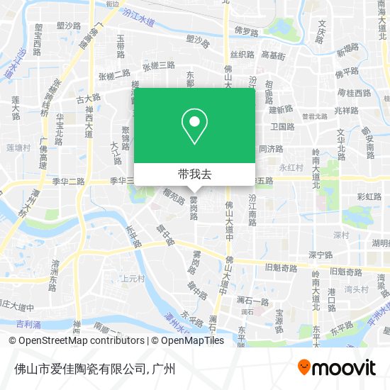 佛山市爱佳陶瓷有限公司地图