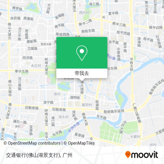 交通银行(佛山湖景支行)地图