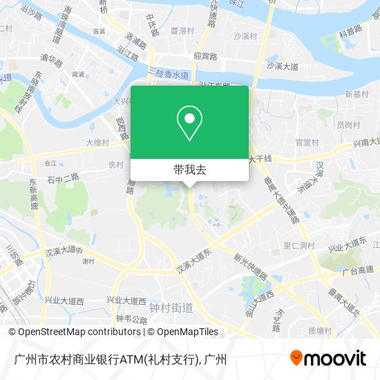 广州市农村商业银行ATM(礼村支行)地图