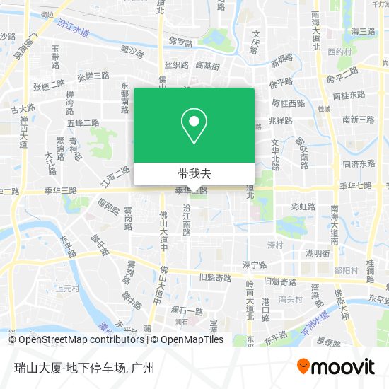 瑞山大厦-地下停车场地图