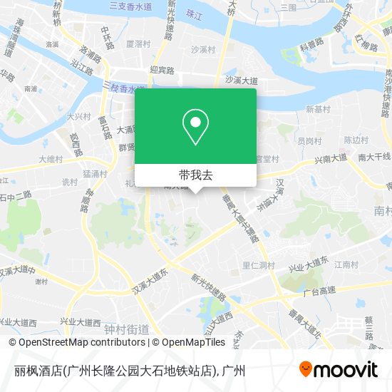 丽枫酒店(广州长隆公园大石地铁站店)地图