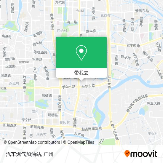 汽车燃气加油站地图
