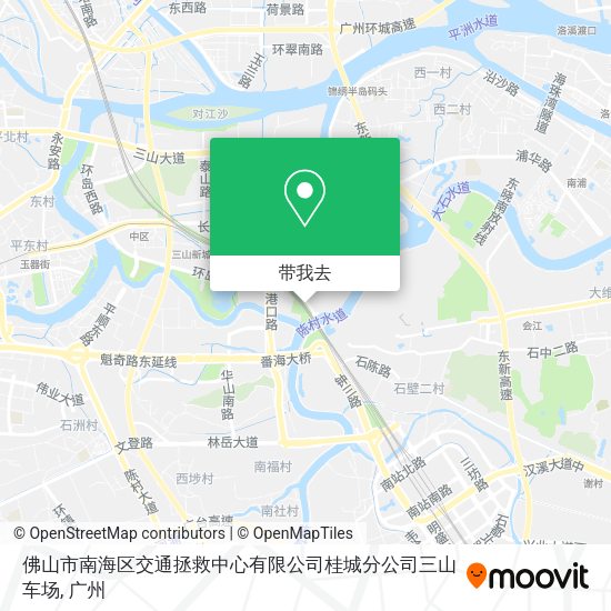 佛山市南海区交通拯救中心有限公司桂城分公司三山车场地图