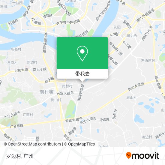 罗边村地图