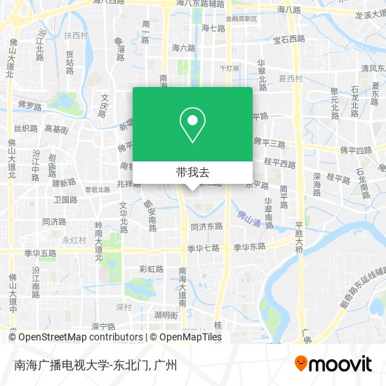 南海广播电视大学-东北门地图