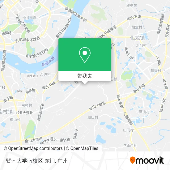 暨南大学南校区-东门地图