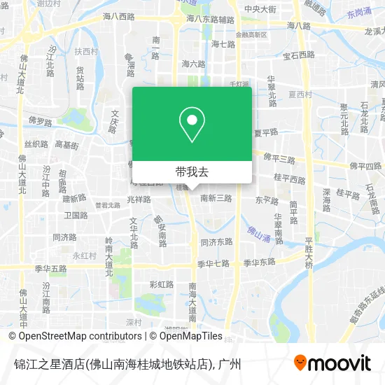 锦江之星酒店(佛山南海桂城地铁站店)地图