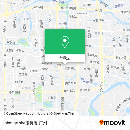 shmige she服装店地图