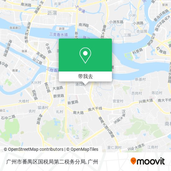 广州市番禺区国税局第二税务分局地图