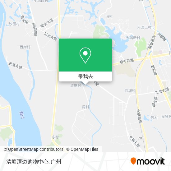 清塘潭边购物中心地图