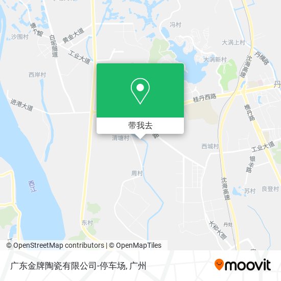 广东金牌陶瓷有限公司-停车场地图