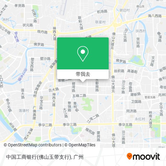 中国工商银行(佛山玉带支行)地图
