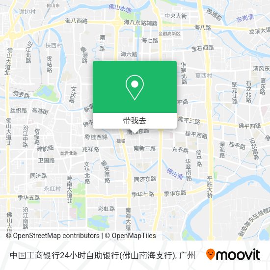 中国工商银行24小时自助银行(佛山南海支行)地图