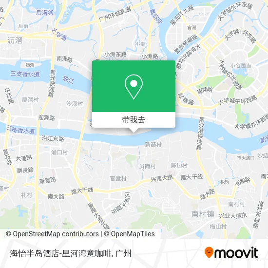 海怡半岛酒店-星河湾意咖啡地图