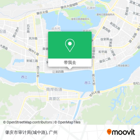肇庆市审计局(城中路)地图