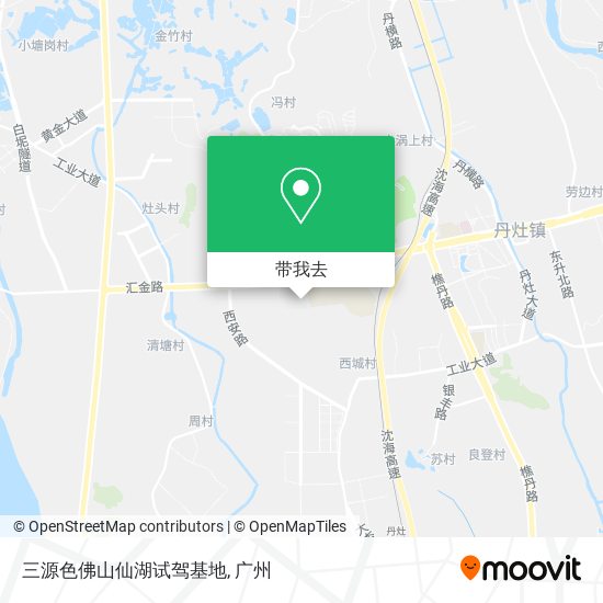 三源色佛山仙湖试驾基地地图