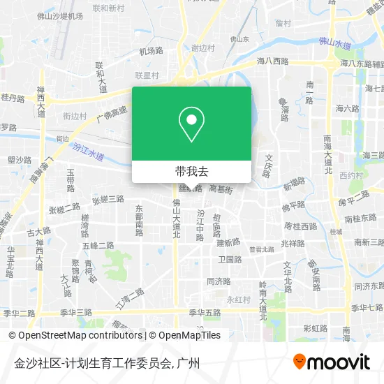 金沙社区-计划生育工作委员会地图