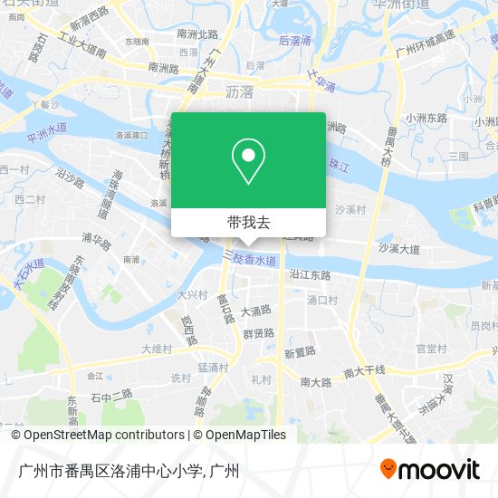 广州市番禺区洛浦中心小学地图