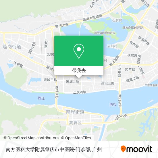 南方医科大学附属肇庆市中医院-门诊部地图