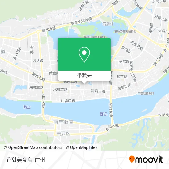 香甜美食店地图