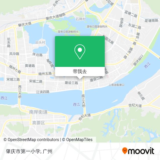 肇庆市第一小学地图