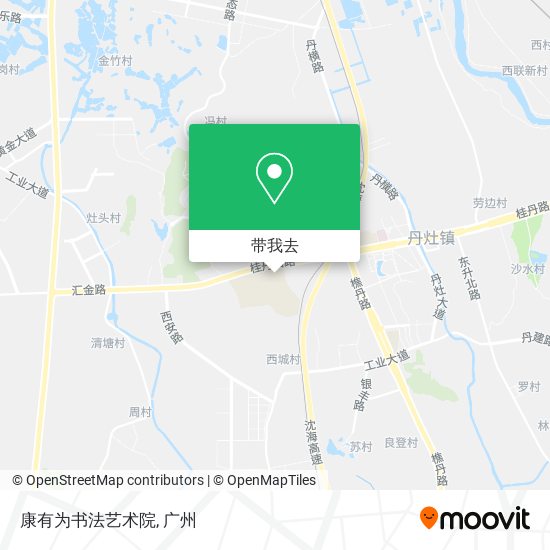 康有为书法艺术院地图