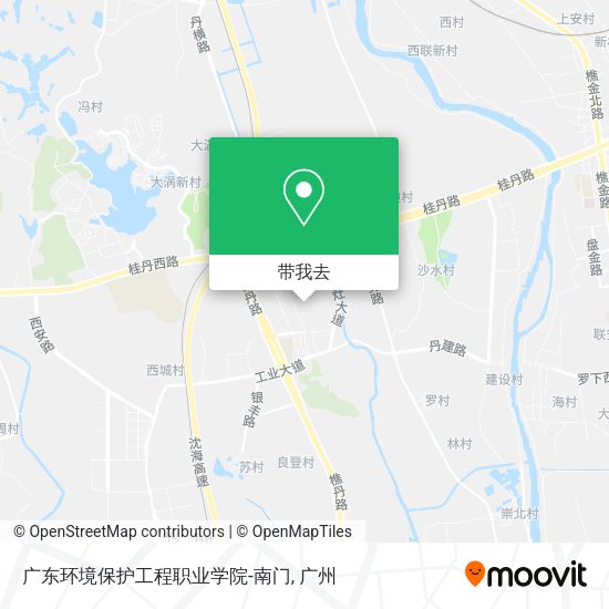 广东环境保护工程职业学院-南门地图