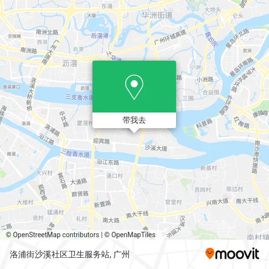 洛浦街沙溪社区卫生服务站地图