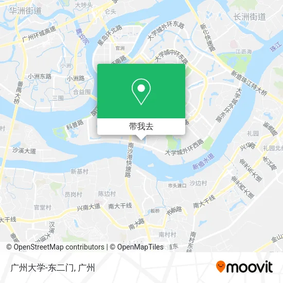 广州大学-东二门地图