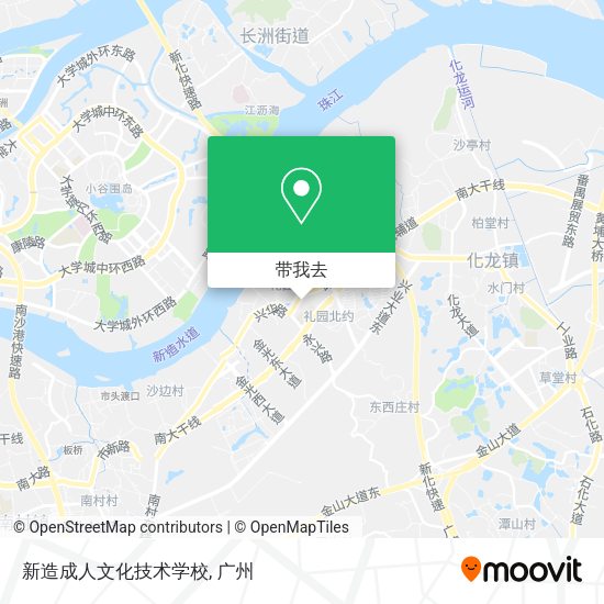 新造成人文化技术学校地图