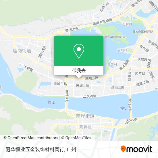 冠华恒业五金装饰材料商行地图