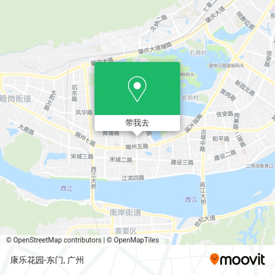 康乐花园-东门地图