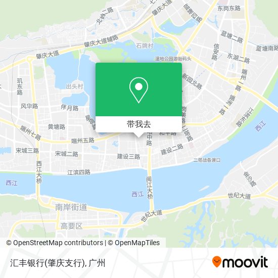汇丰银行(肇庆支行)地图