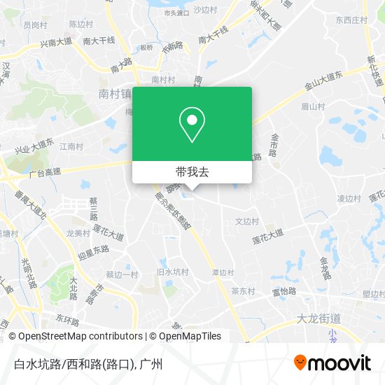 白水坑路/西和路(路口)地图