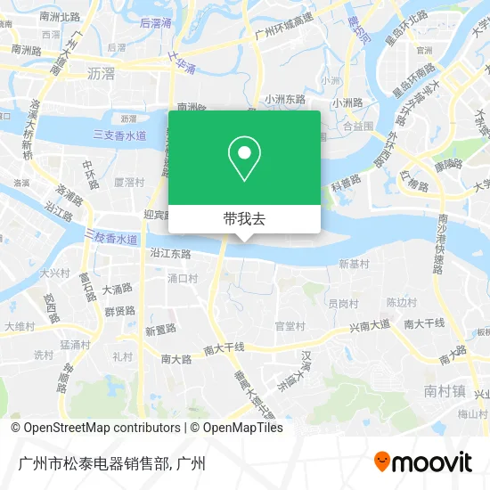 广州市松泰电器销售部地图