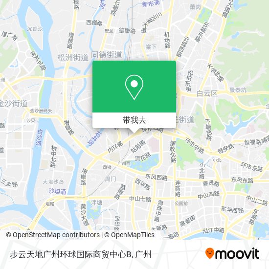 步云天地广州环球国际商贸中心B地图