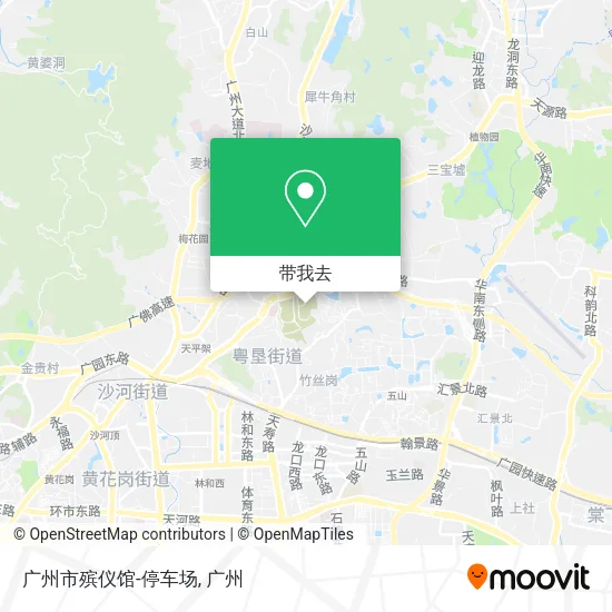 广州市殡仪馆-停车场地图