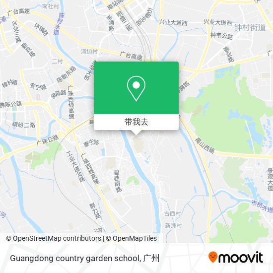 Guangdong country garden school地图