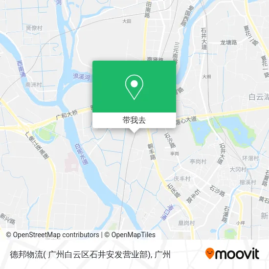 德邦物流( 广州白云区石井安发营业部)地图