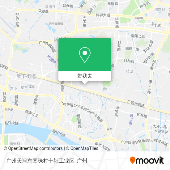 广州天河东圃珠村十社工业区地图