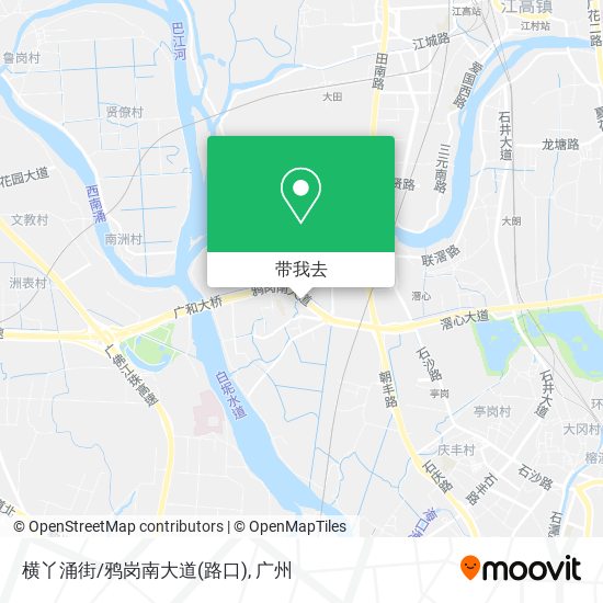横丫涌街/鸦岗南大道(路口)地图